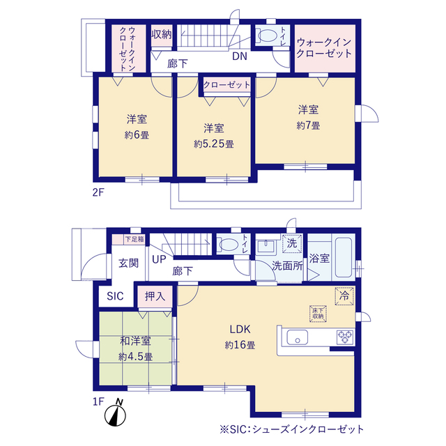 グラファーレ4248吉川市吉川５期１棟の見取り図