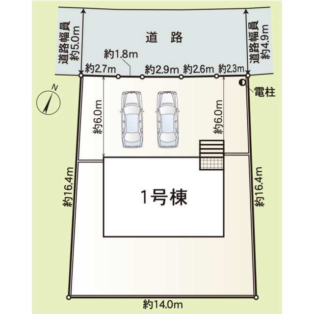 クレイドルガーデン桑名市長島町大倉 第5の見取り図