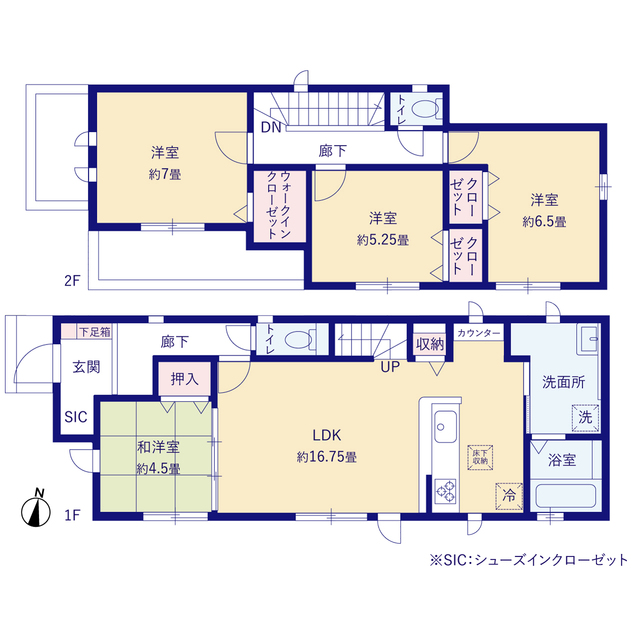 グラファーレ4233千葉市誉田町８期４棟の見取り図