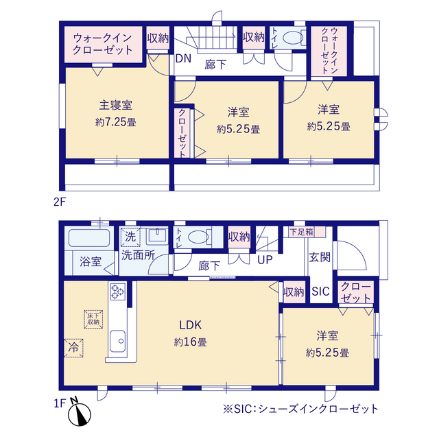 グラファーレ4237扶桑町高雄２期２棟の見取り図