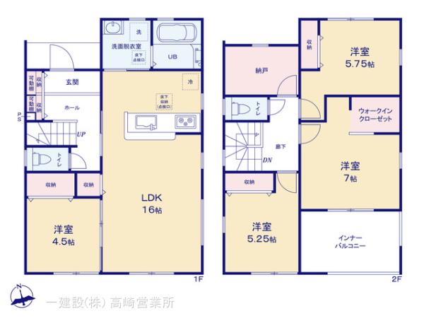 リーブルガーデン富岡富岡第１３の見取り図