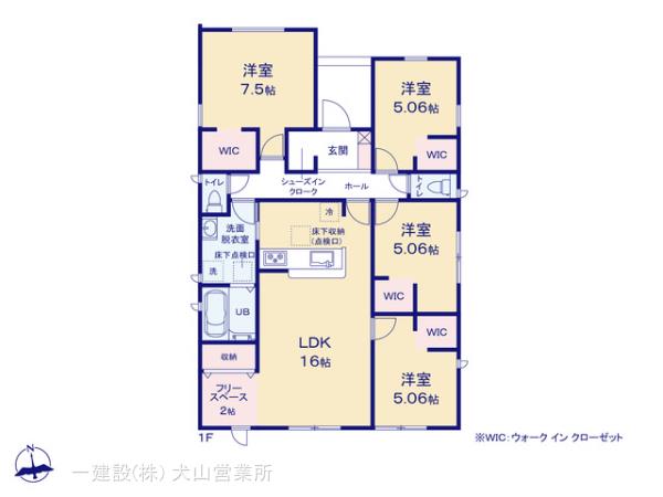 リーブルガーデン関市肥田瀬第２の見取り図