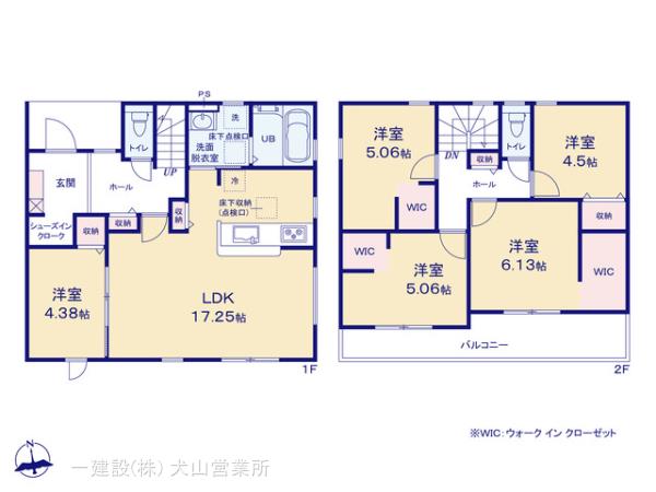 リーブルガーデン関市肥田瀬第２の見取り図