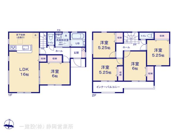 リーブルガーデン島田市金谷東2丁目3期の見取り図