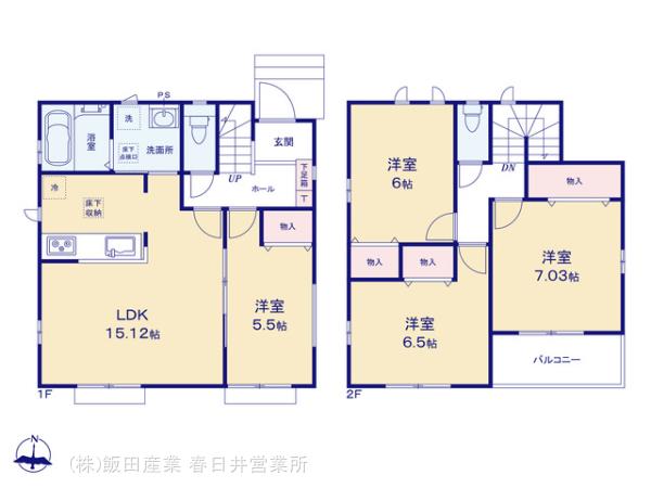 ハートフルタウン(春)北区六が池町4期の見取り図