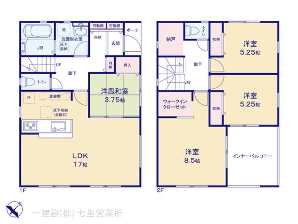 リーブルガーデン上尾市上尾下の見取り図