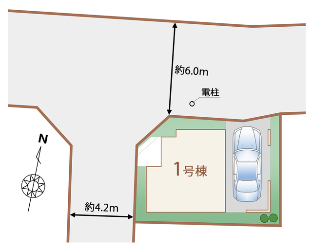 ハートフルタウン北区神谷の見取り図