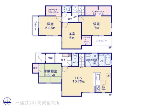 リーブルガーデン尼崎市西昆陽２期の見取り図