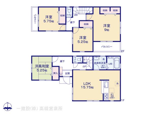 リーブルガーデン尼崎市西昆陽２期の見取り図