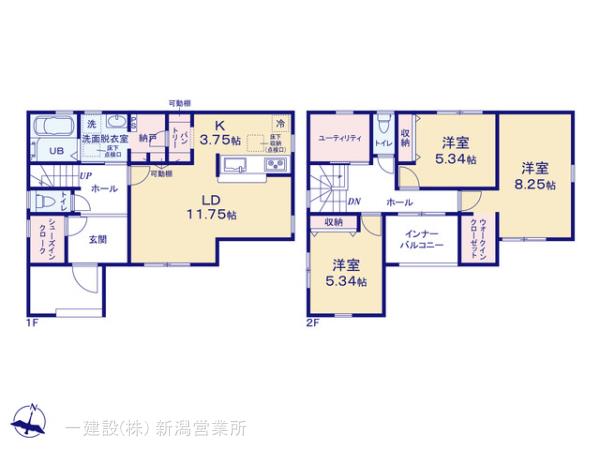 リーブルガーデン中央区関南町第１の見取り図