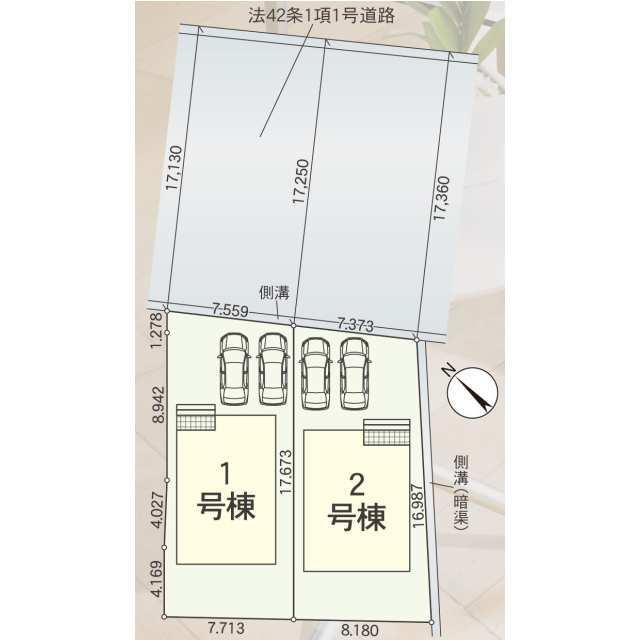 クレイドルガーデン幸田町深溝 第8の見取り図