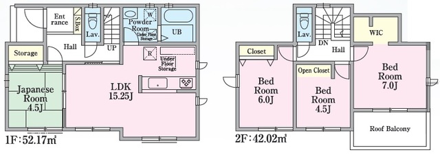 リナージュ西東京泉町４丁目２４－１期の見取り図