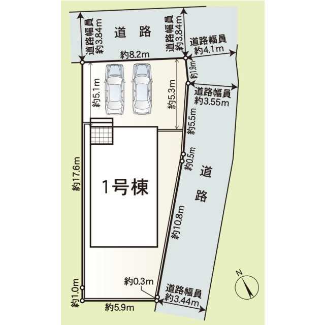 クレイドルガーデン豊田市配津町 第1の見取り図