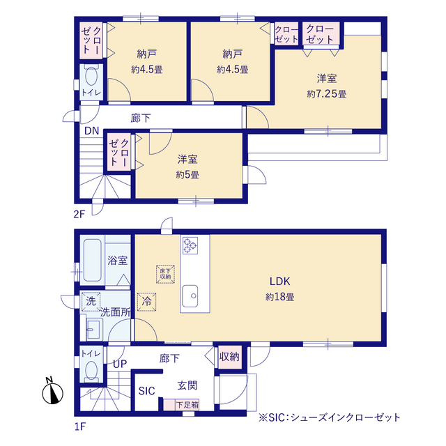 グラファーレ4206所沢市星の宮５期５棟の見取り図