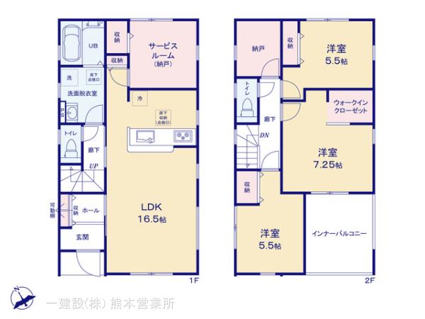 リーブルガーデン東区御領第六の見取り図