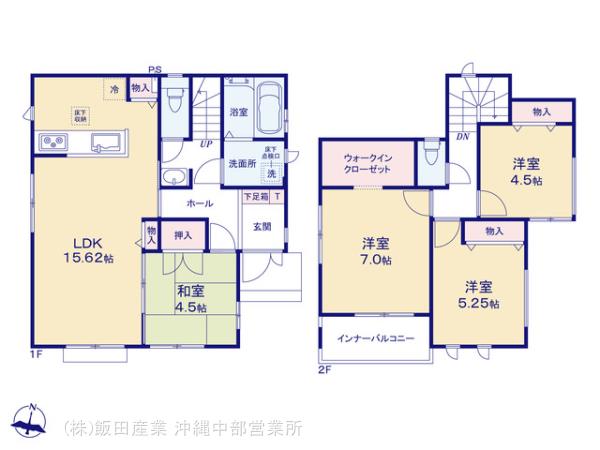 ハートフルタウン(沖中)浦添市沢岻の見取り図