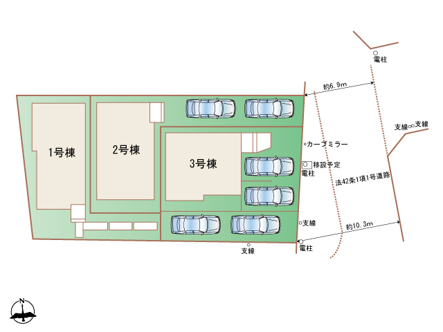 ハートフルタウン(東)春日井市妙慶町2期の見取り図