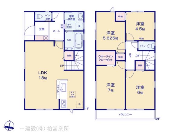 リーブルガーデン草加市稲荷３丁目の見取り図