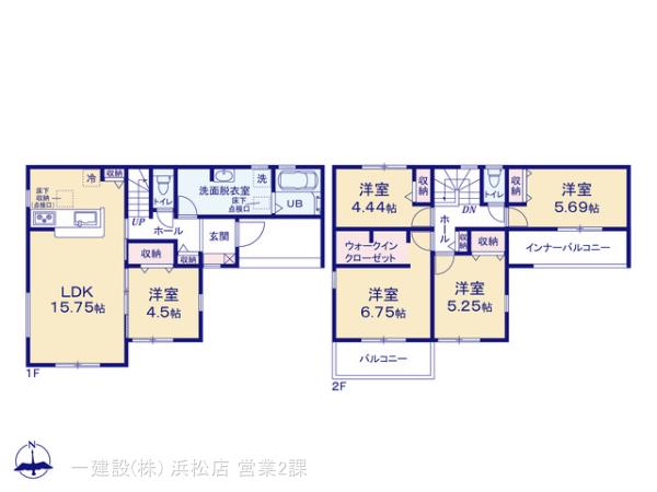 リーブルガーデン浜名区中瀬第１期の見取り図