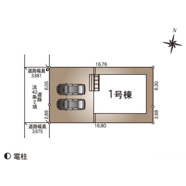 クレイドルガーデン秋田市牛島東 第3の見取り図