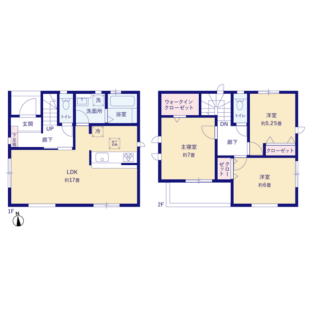 グラファーレ4237春日井市白山町４期２棟の見取り図