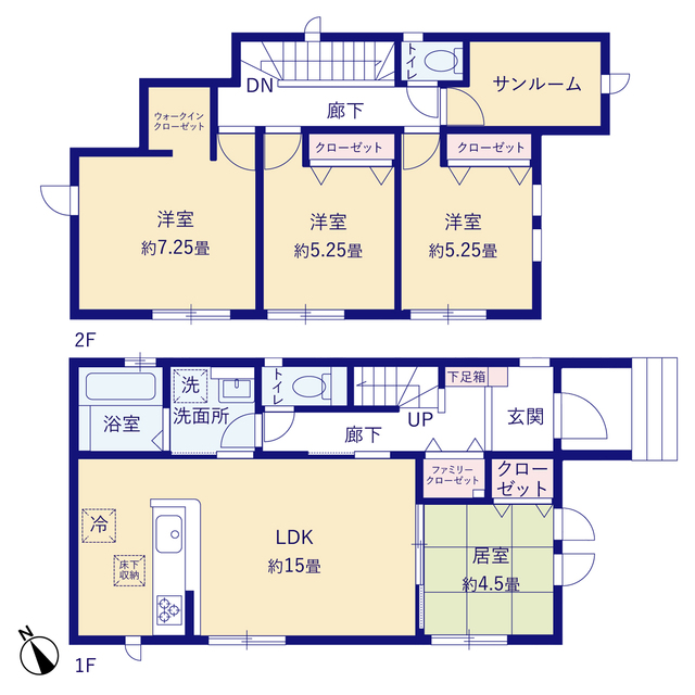 グラファーレ4272新潟市太田２期３棟の見取り図