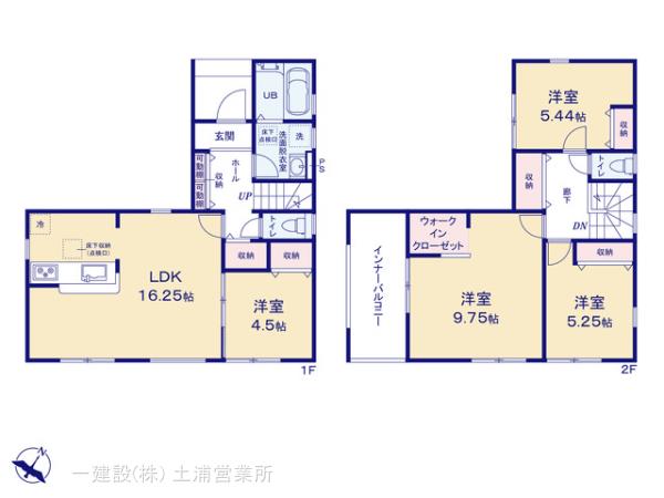 リーブルガーデン笠間駅前１期の見取り図