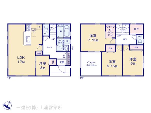 リーブルガーデン笠間駅前１期の見取り図
