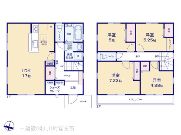 リーブルガーデン中希望が丘５期の見取り図