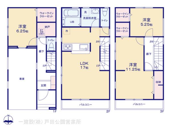 リーブルガーデン川口市上青木西の見取り図