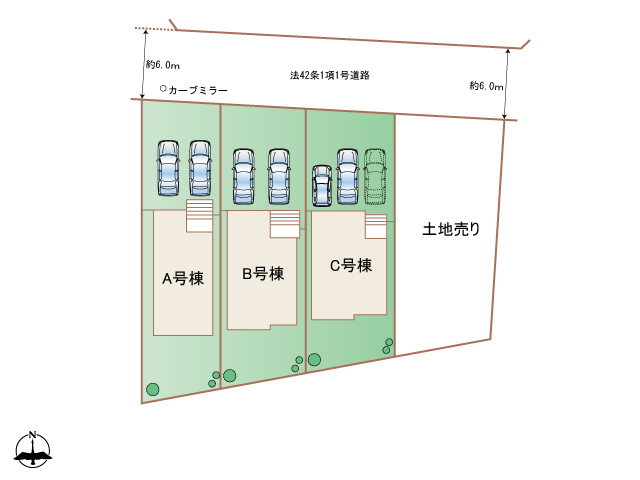 ハートフルタウン(東)小牧市池之内2期の見取り図