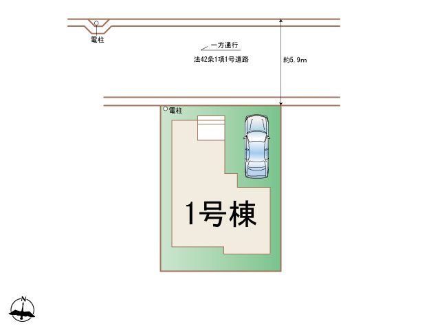 ハートフルタウン(東)小牧市小牧3期の見取り図