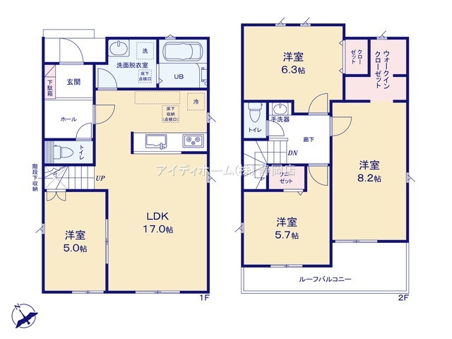 リナージュ静岡清水区江尻台町２４－１期の見取り図