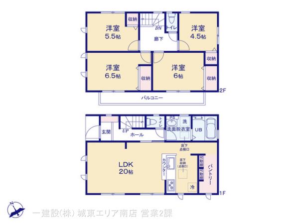 リーブルガーデン市川本北方8期の見取り図