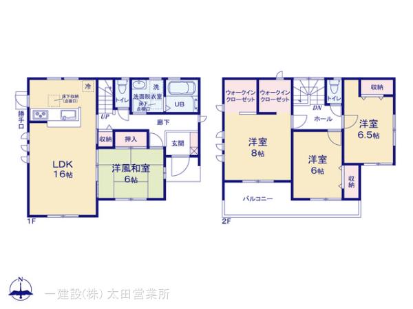 リーブルガーデン太田第１新田市野井町の見取り図