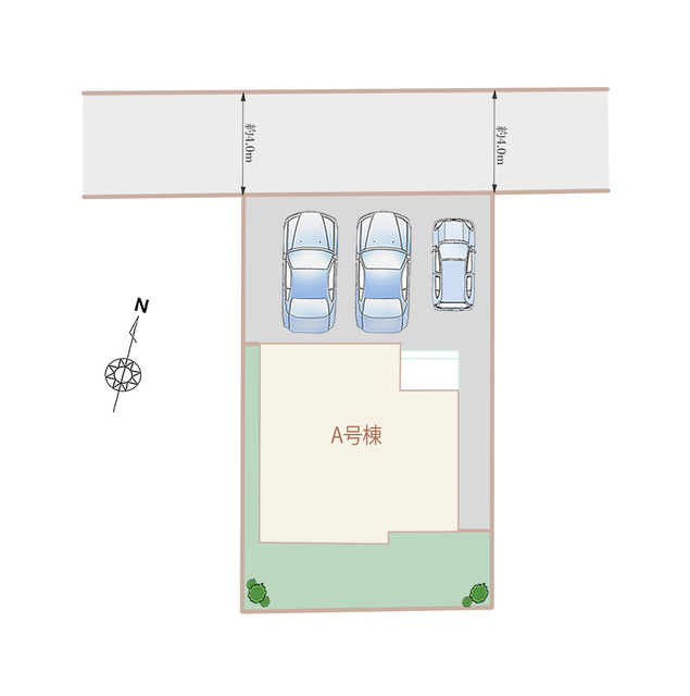 ハートフルタウン葵区田町6期の見取り図