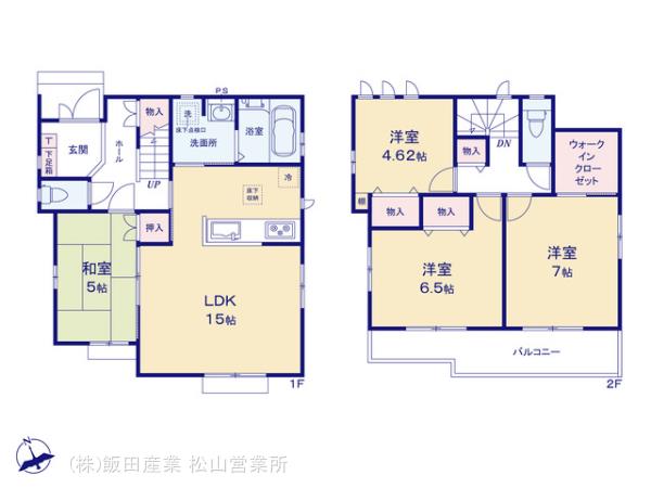 ハートフルタウン北黒田2期の見取り図