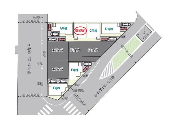ハートフルタウン松戸市幸田3期の見取り図