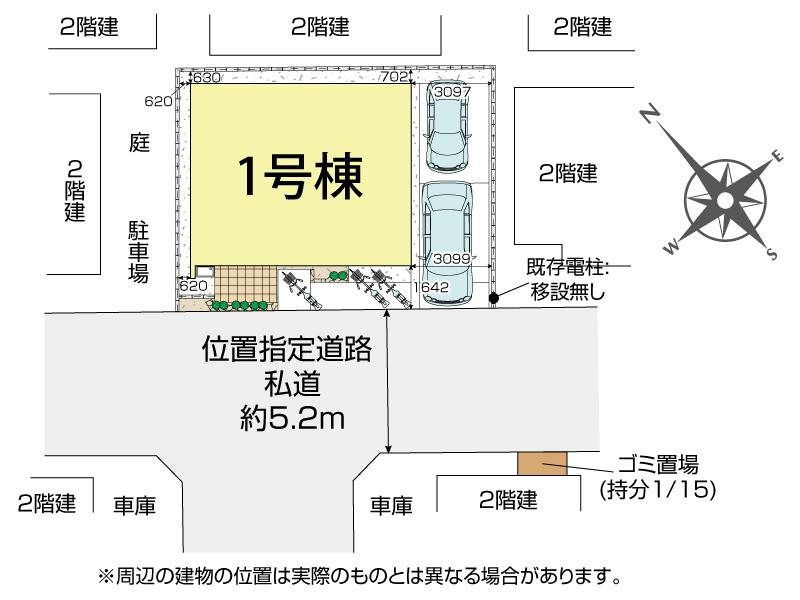 ブルーミングガーデン坂戸市千代田２丁目２期の見取り図