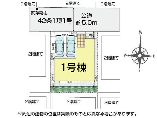 ブルーミングガーデン川越市霞ヶ関北３丁目２期１棟の見取り図