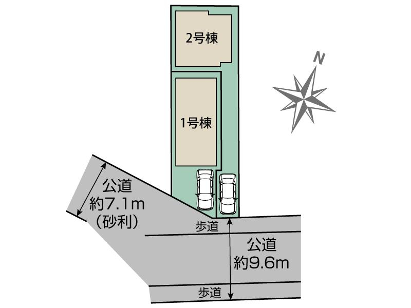 ブルーミングガーデン江戸川区鹿骨３丁目２棟の見取り図