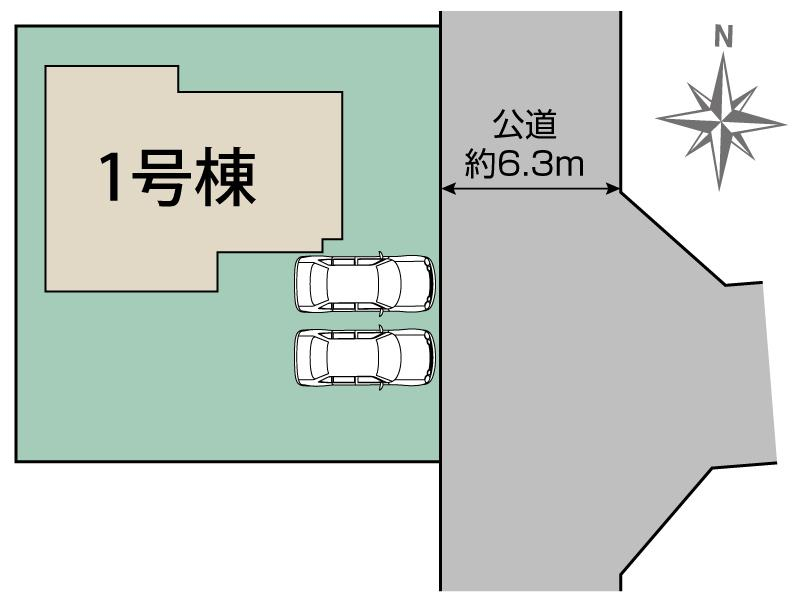ブルーミングガーデン仙台市泉区寺岡５丁目１棟の見取り図