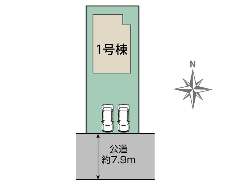ブルーミングガーデン仙台市泉区南光台６丁目１棟の見取り図