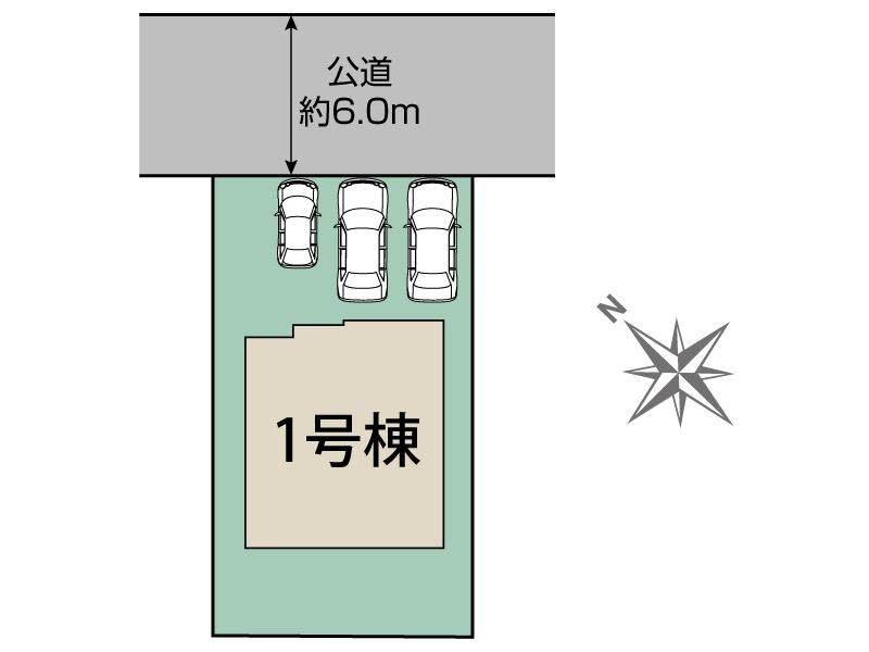 ブルーミングガーデン仙台市青葉区川平５丁目１棟の見取り図