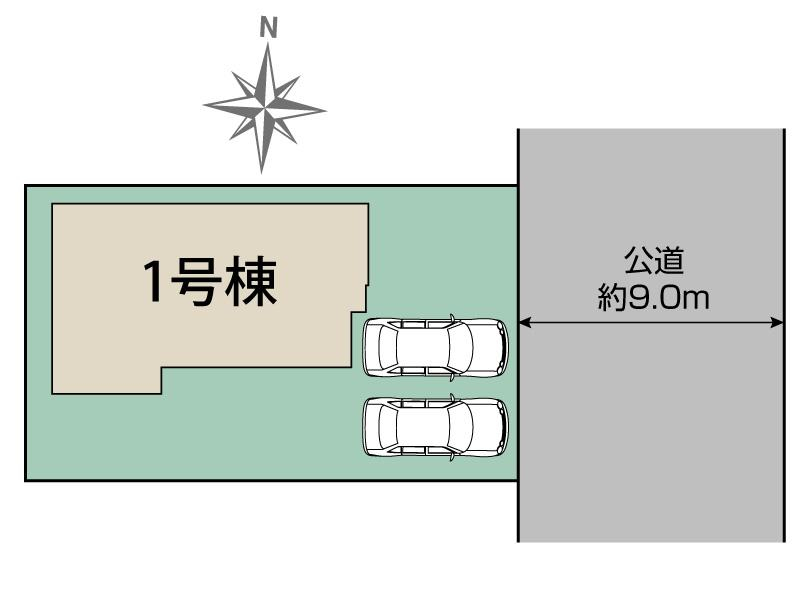 ブルーミングガーデン名取市田高字南１棟の見取り図