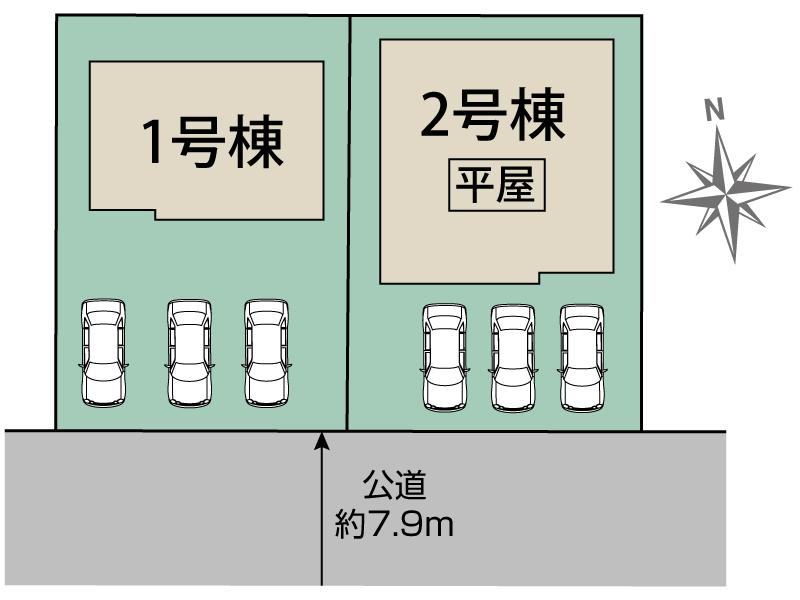 ブルーミングガーデン札幌市北区拓北６条１丁目２棟の見取り図