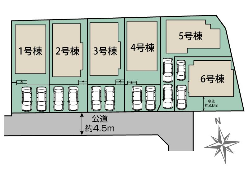 ブルーミングガーデン平塚市入野６棟の見取り図