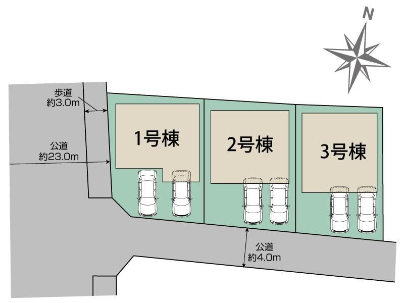 ブルーミングガーデン江南市飛高町栄３棟の見取り図