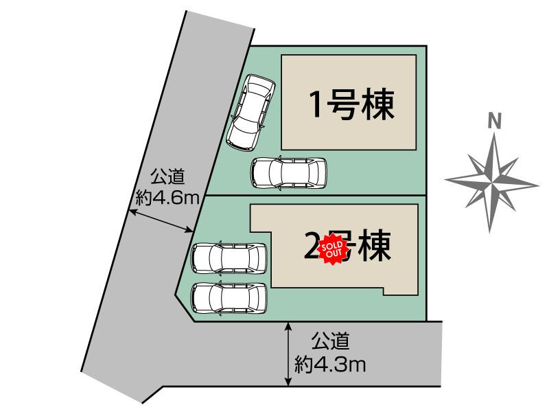 ブルーミングガーデン橿原市上品寺町２棟の見取り図