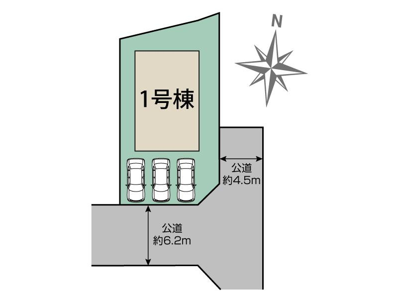 ブルーミングガーデン生駒市あすか野南３丁目１棟の見取り図